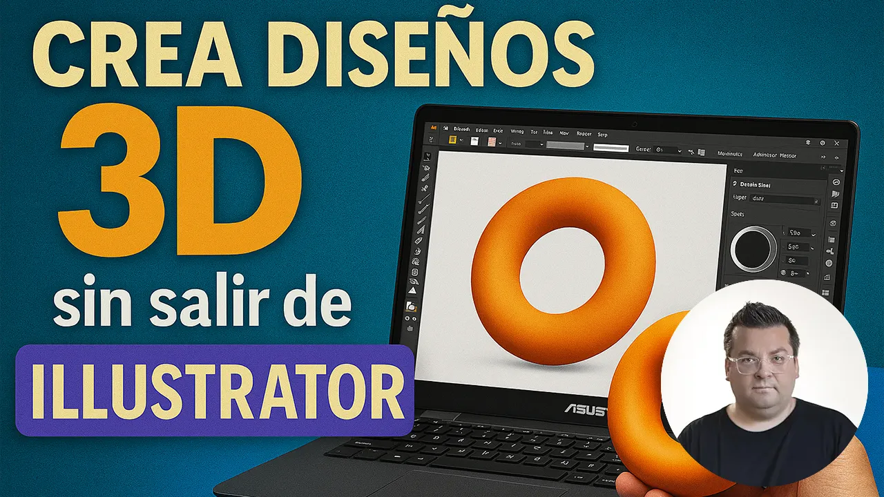 Creación de elementos 3D con Illustrator